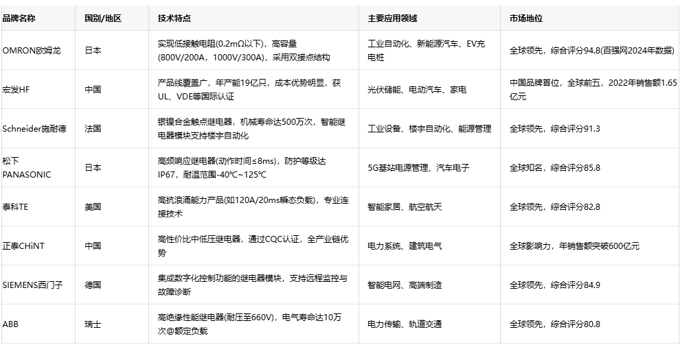 電力繼電器技術全景：原理、選型與品牌戰(zhàn)略