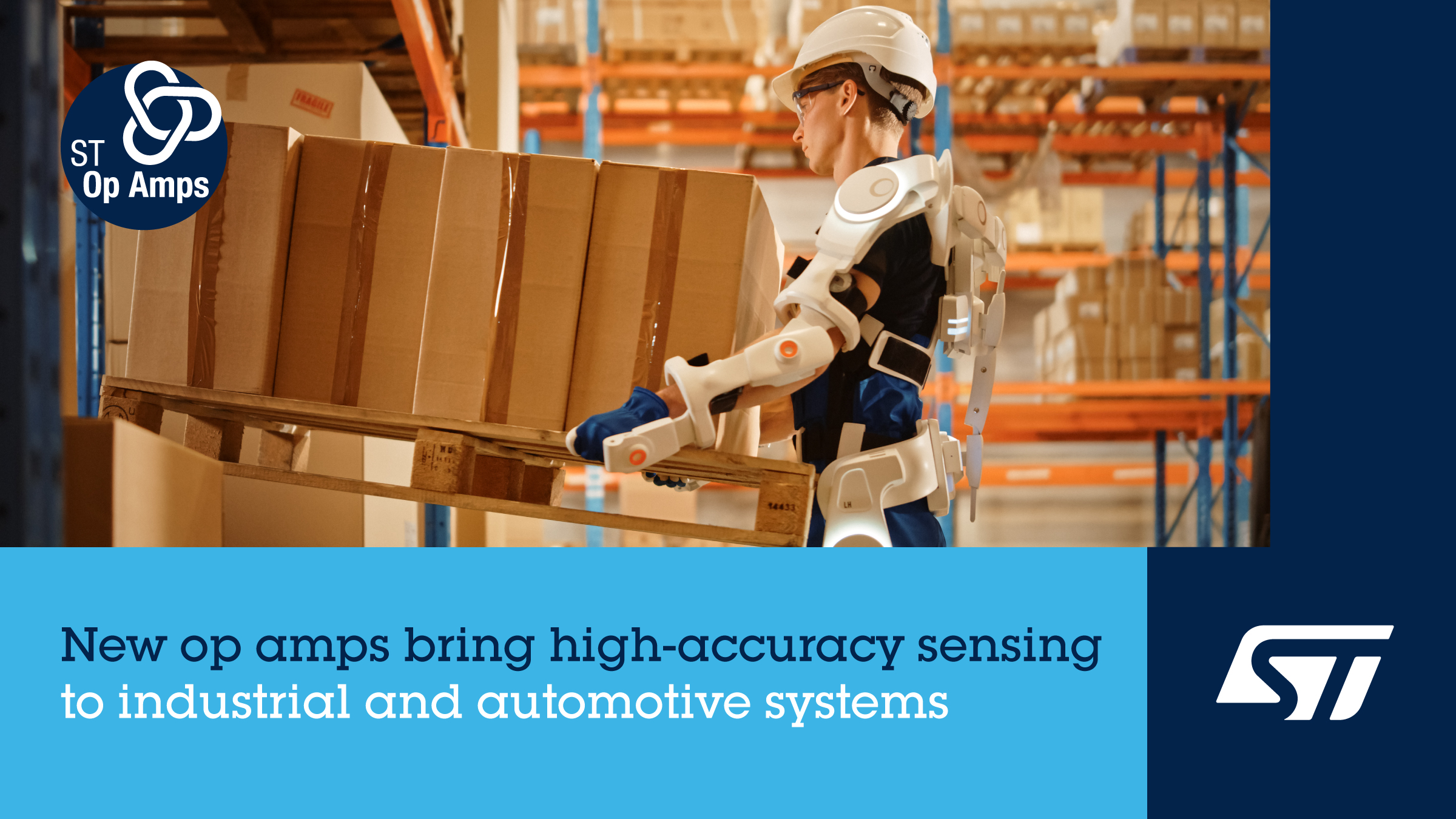 意法半導(dǎo)體運算放大器低失調(diào)，零溫漂，寬增益帶寬，提高測量準確度