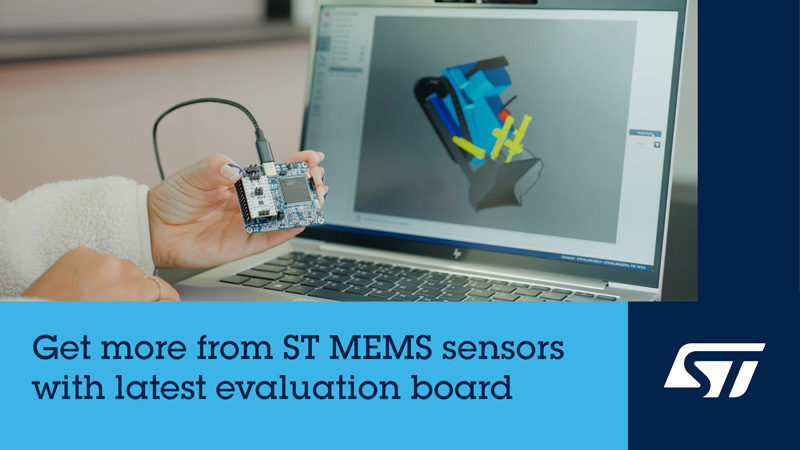 意法半導(dǎo)體升級傳感器評估板STEVAL-MKI109D，加快即插即用傳感模塊評估