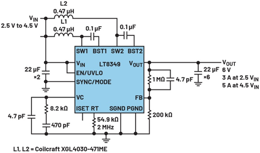 單芯片干翻傳統(tǒng)方案！兩相升壓轉(zhuǎn)換器如何將低壓大功率密度拉滿？
