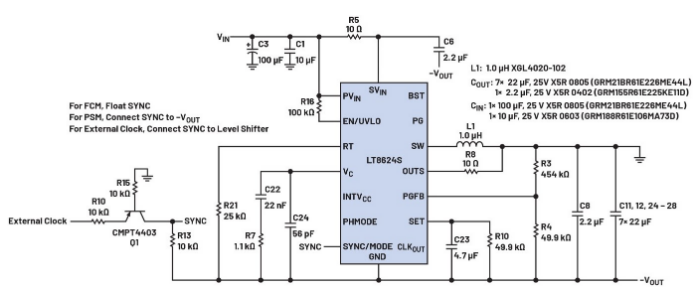 噪聲敏感負電壓軌有救了！反相降壓 - 升壓方案登場