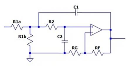 二階運算放大器的低通、帶通和高通濾波器設(shè)計