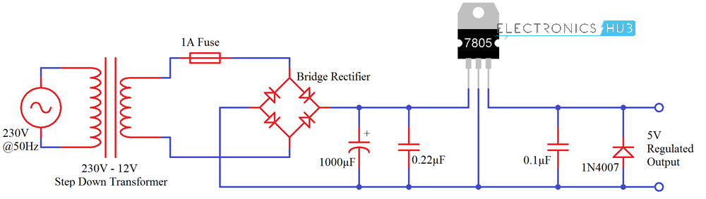 了解7805 IC電壓調節(jié)器