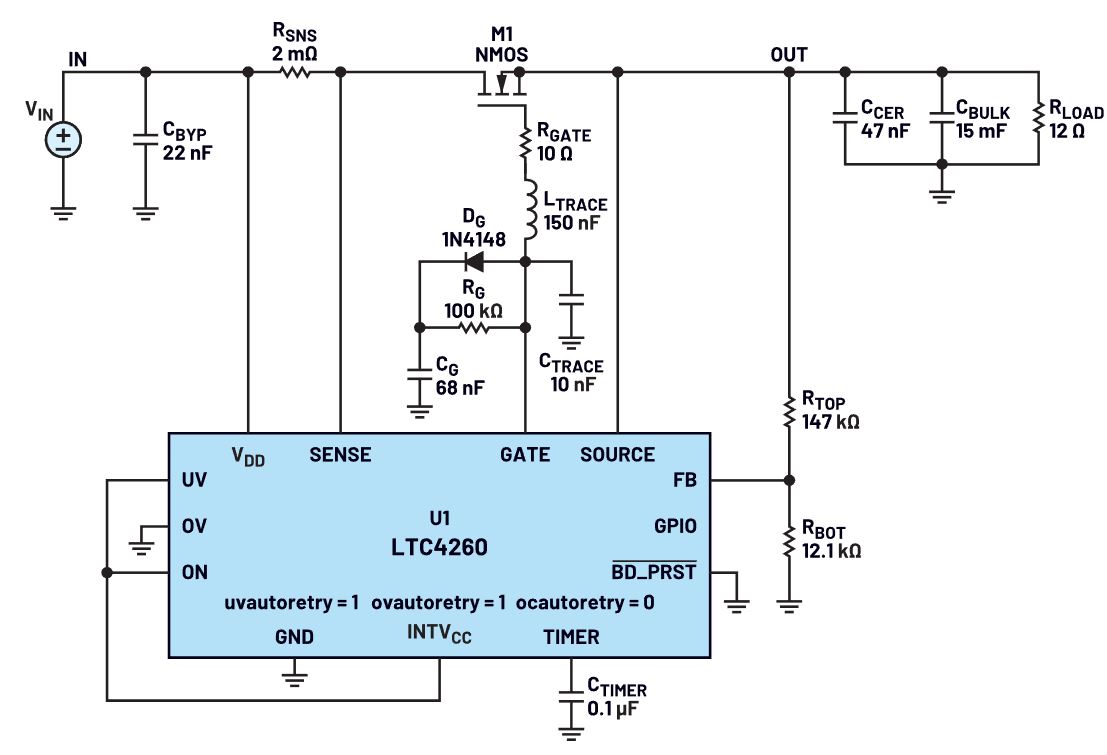 我的熱插拔控制器電路為何會振蕩？